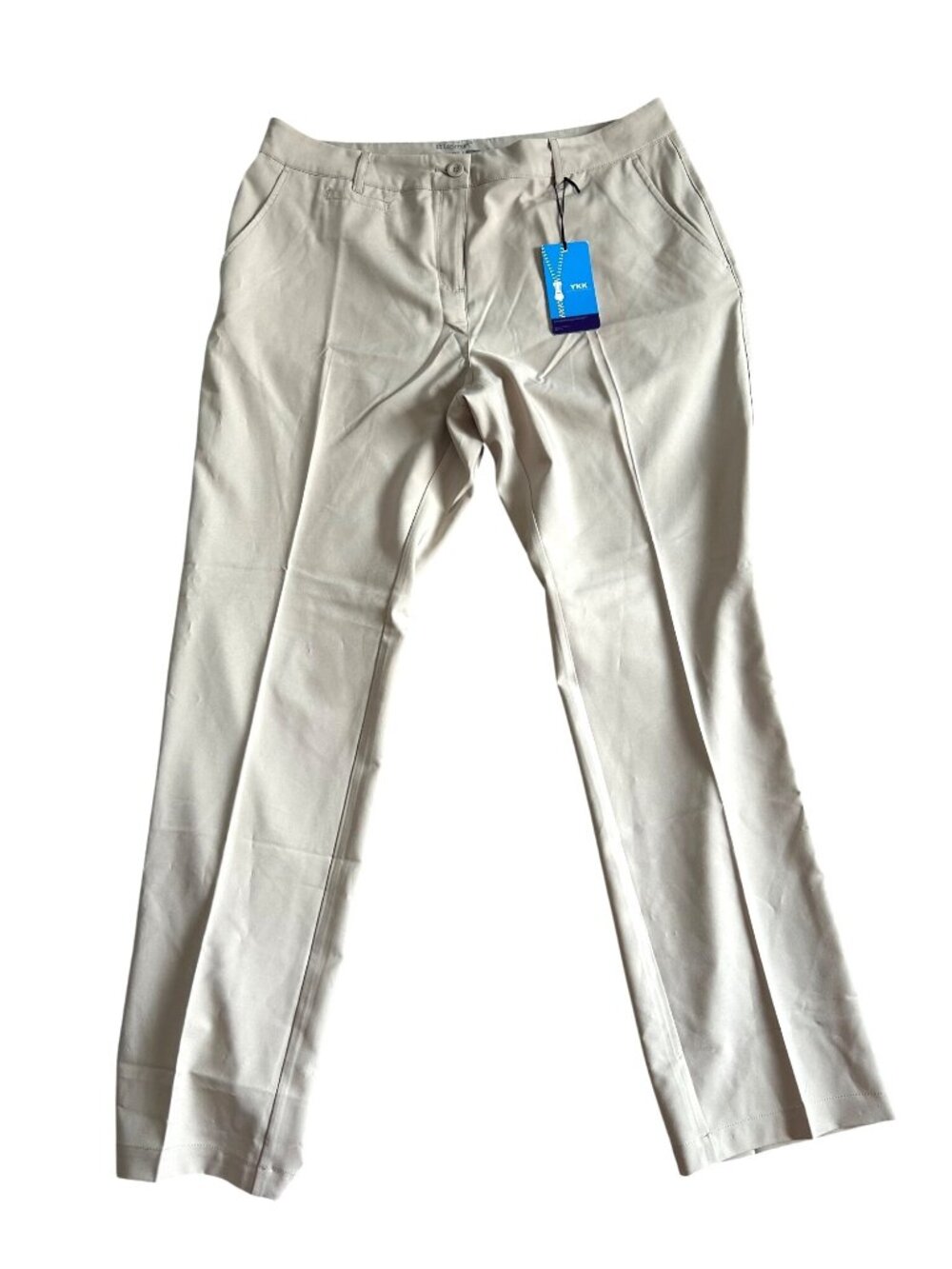 Lesmart Pants Womens Sz 12 Golf Trousers Standard Fit Beige Lightweight